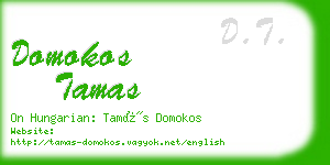 domokos tamas business card